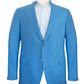 A Samuelsohn Bennet Contemporary Fit Blazer with a checkered dress shirt underneath, showcased on a mannequin, exemplifies hand-tailored production.
