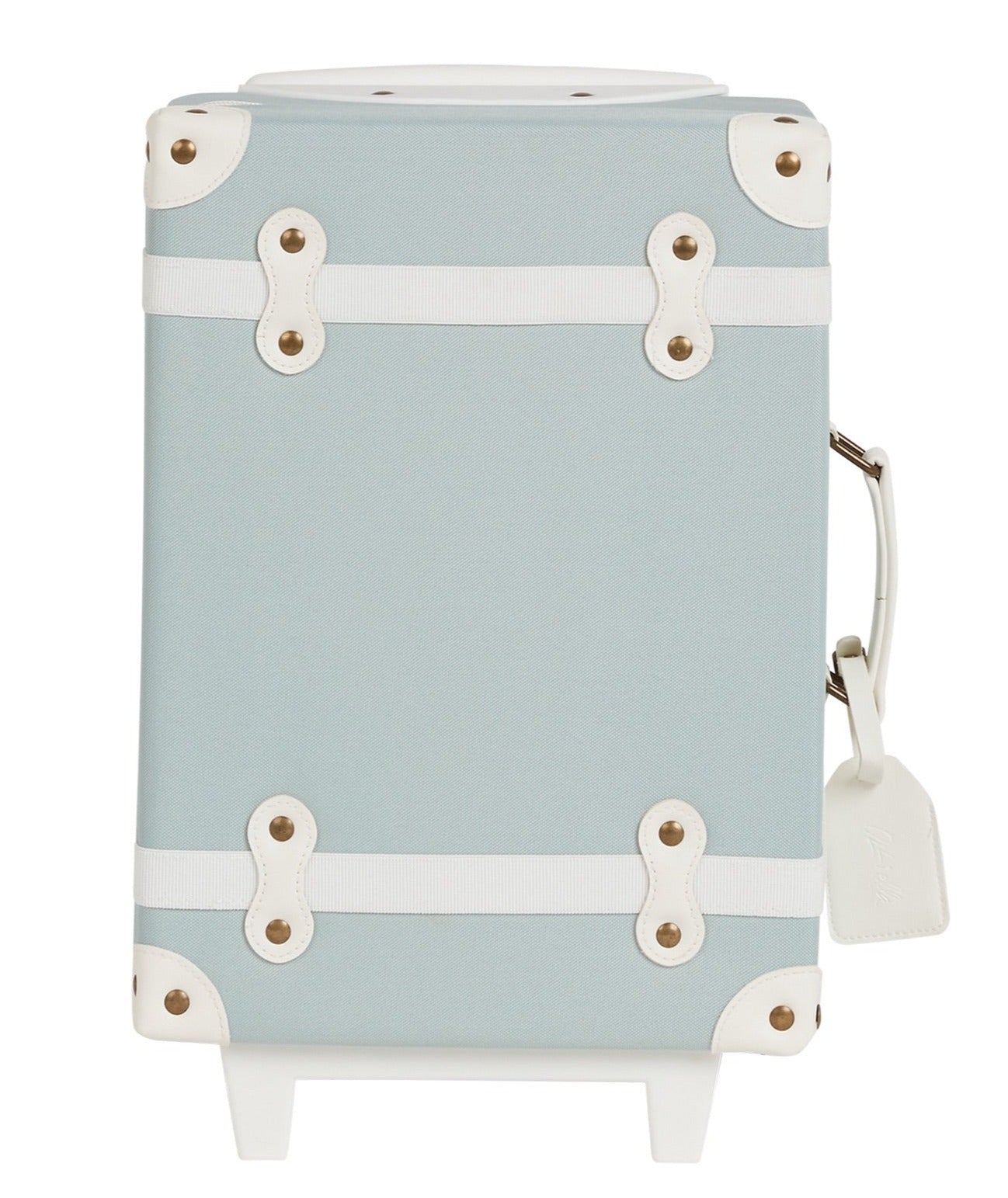 The Blue and White See-Ya Suitcase by Olli Ella