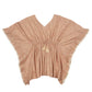 Girls' Tony Kaftan by Early Sunday: A pink floral poncho featuring a V-neck, ruffled edges, and cinched waist with tassels, crafted from soft cotton cambric for a garden flower print look.