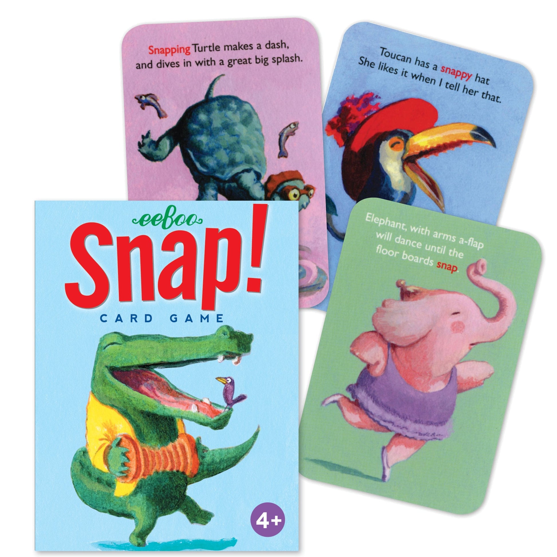 Experience the excitement of the eeboo Snap Playing Cards from Eeboo.