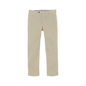 The Sid Mashburn Sport Trouser is a beige, garment-dyed pair with button and zip closure, displayed on a white background.