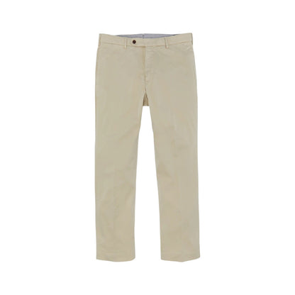 The Sid Mashburn Sport Trouser is a beige, garment-dyed pair with button and zip closure, displayed on a white background.