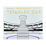 Illustration of the Stanley Cup trophy on an ice hockey rink with "SI: The Stanley Cup" in gold and yellow, from Graphic Image, celebrating iconic NHL moments.