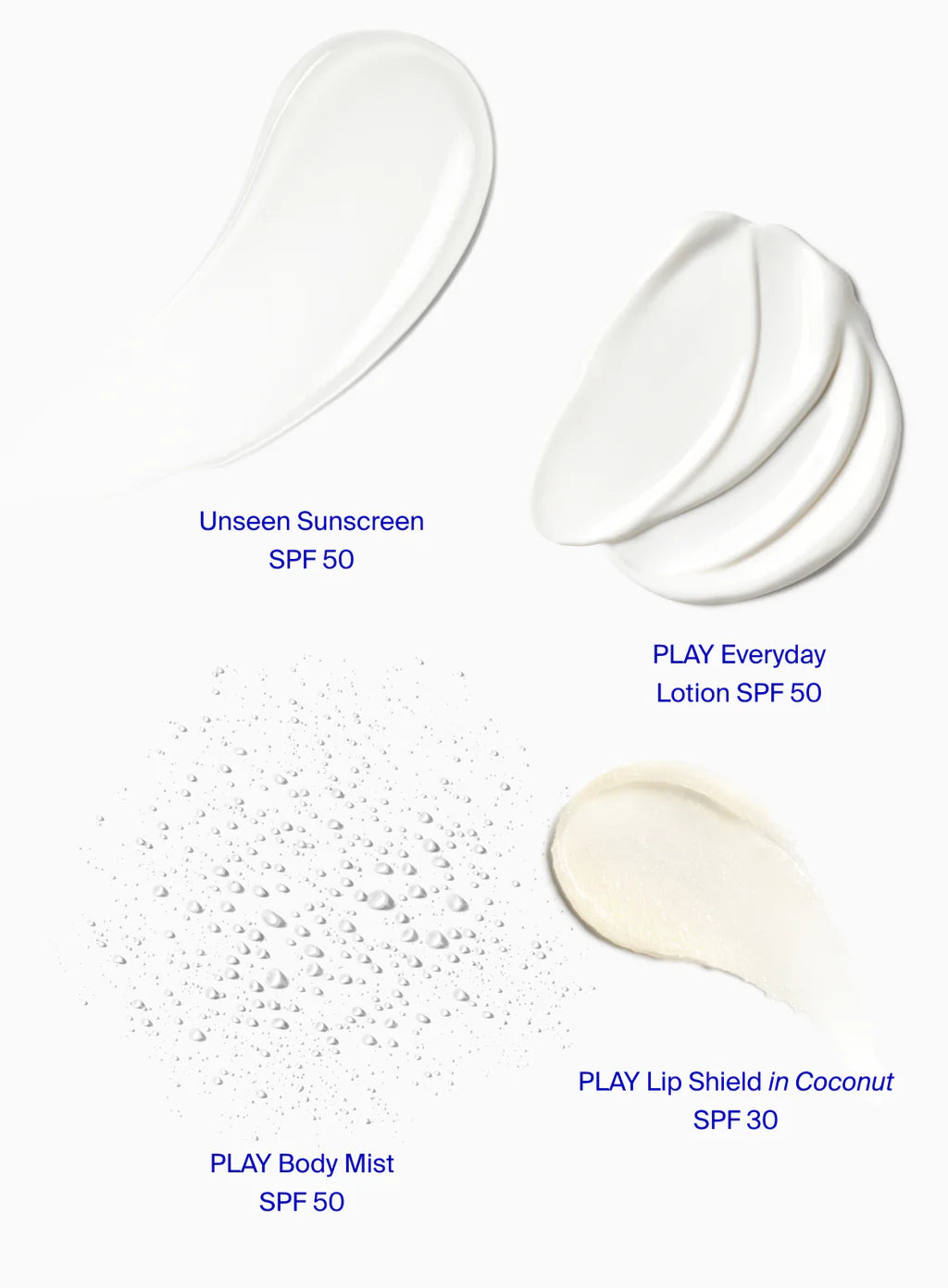 Supergoop’s Round Trip Ready set includes four lightweight SPF products: Unseen Sunscreen SPF 50, PLAY Everyday Lotion SPF 50, PLAY Body Mist SPF 50, and PLAY Lip Shield in Coconut SPF 30.