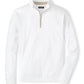 The Peter Millar Albatross Cotton-Blend Piqué Quarter-Zip is a white long-sleeve sweater with a stand collar and quarter-zip closure, crafted from lightweight piqué fabric and shown against a plain background.