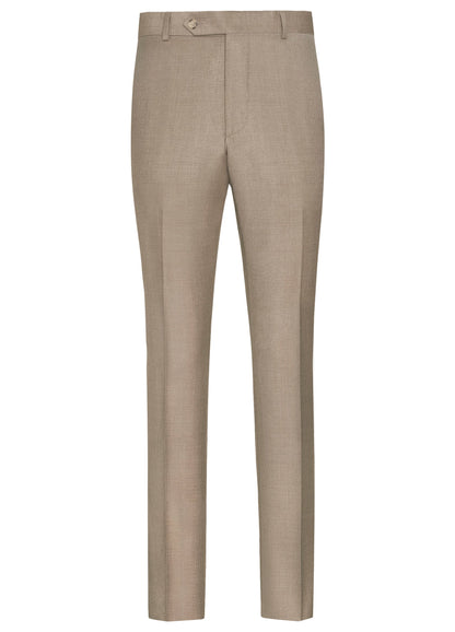 A pair of Samuelsohn Slim Fit Flat Front Wool Pants, with a slim fitted tailoring, displayed on a plain white background.