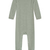 Baby Rib Striped Bodysuit - Moss/Ecru