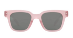 IZIPIZI Kids’ Road Polarized Sunglasses, featuring pink square frames and dark UV-protective polarized lenses, are shown from the front against a white background.