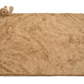 The Jellycat Bartholomew Bear Blankie is a rectangular, light brown plush blanket with a teddy bear head on one corner, made from recycled fibres.