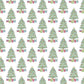 Festive Christmas tree pattern with stars and presents on a white background, perfect for the Lila & Hayes Kids' Grayson Pajama Pant Set.