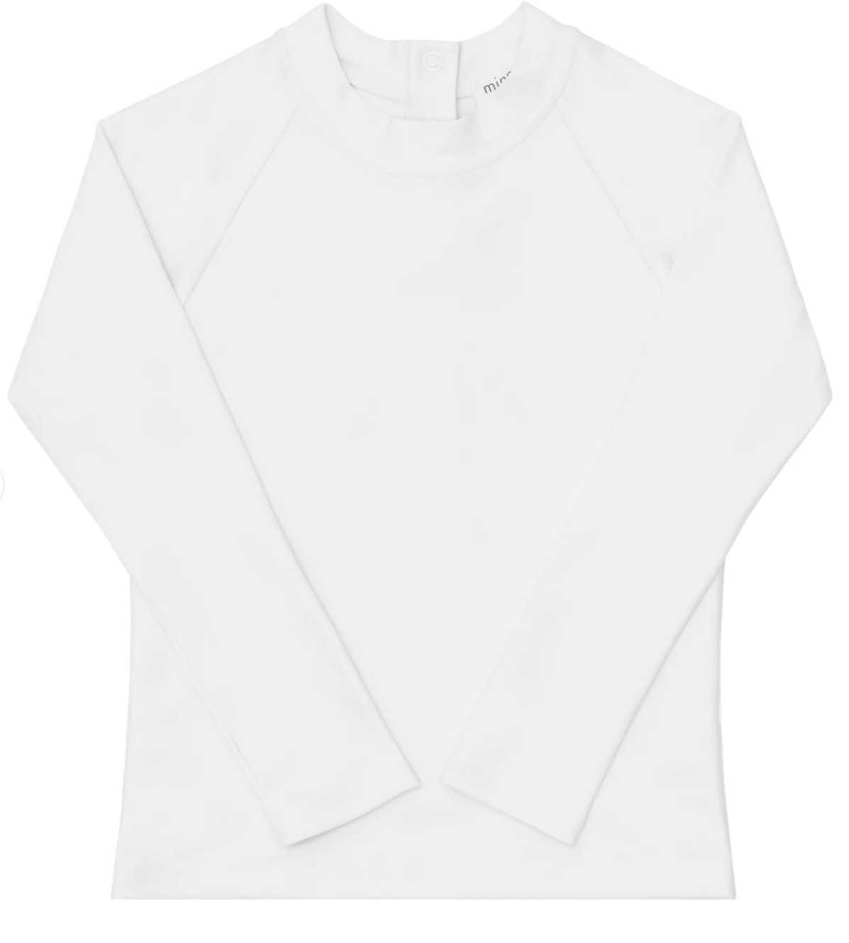 minnow unisex rashguard in white