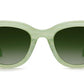 A pair of Krewe Jena Sunglasses with dark gradient lenses against a white background.