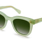 Krewe Jena Sunglasses with a thick frame isolated on a white background.