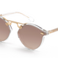 A pair of Krewe STL Nylon Sunglasses with brown lenses.