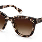 Krewe Jena Sunglasses with oversized frames and gradient lens.