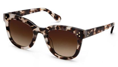 Krewe Jena Sunglasses with oversized frames and gradient lens.