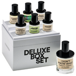 Experience the D.S. & DURGA Deluxe Box Set from D.S. & Durga, a collection of six miniature perfumes, including enticing scents such as Cowboy Grass, Debaser, and I Don't Know What, ideal for your armchair travel adventures.