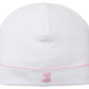 Teddy Bear Time Hat with Hand Emb - Pink