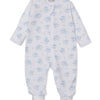 Baby Sweet Sheep Zip Footie - Lt. Blue