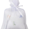 Safari Wild Musical Pillow with Tulle Bag - Light Blue