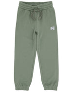The Boys’ Wyatt Jogger by Feather 4 Arrow features an adjustable waistband with a drawstring, side pockets, elastic cuffs, and a small white patch label on the upper left leg—ideal for everyday wear.