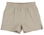 Baby Boys’ and Boys’ Prepletic™ Sheffield Shorts by The Beaufort Bonnet Company, featuring an elastic waistband, front pockets, and subtle side slits at the hem—these easy pull-on shorts are shown on a plain white background.