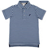 Baby Boys' and Boys' Prim and Proper Short Sleeve Pima Polo - Sumner County Stripe/Nantucket Navy