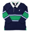Boys' Rollins Rugby Shirt - Nantucket Navy/Beale Street Blue/Kiawah Kelly Green
