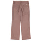 Back view of the Boys’ Twill Prep School Pants by The Beaufort Bonnet Company in mauve, showcasing two welt pockets, belt loops, and a small white embroidered logo on the right pocket.