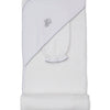 Sweet Sheep Hooded Towel with Mitt - White/Silver