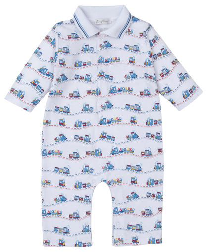 Baby Boys' Rambling Railroad Printed Playsuit