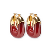 Lizzie Fortunato Organic Gold Hoops - Currant