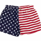 The Properly Tied Boys' Mallard Short showcases a bold American flag design and moisture-wicking fabric to keep you comfortable and dry during any activity.