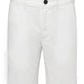 Front view of DL1961 Boys' Jacob Chino Short in plain white, with button closure and belt loops; features breathable, stretch fabric, shown from waist to mid-thigh.