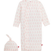Baby Trunkettes Modal Gown + Hat - Pink