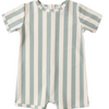 Baby Boys' Shorty One-Piece - Green Stripe
