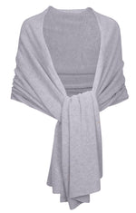 A cozy HIVE Cashmere Wrap cardigan crafted from Inner Mongolian cashmere, featuring long sleeves and a tie at the waist, displayed on a white background.