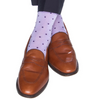 Dot Mid Calf Socks - Lavender/Purple