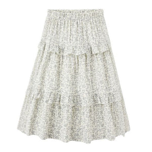 The Girls' Ruffled Midi Skirt by Rylee & Cru features an elastic waistband, subtle ruffle details, and delicate tiered layers for a breezy, feminine look.
