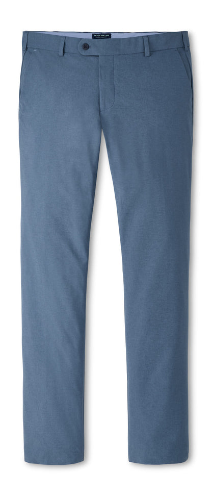 Blue Peter Millar Surge Performance trousers featuring four-way stretch, a button closure, and belt loops.